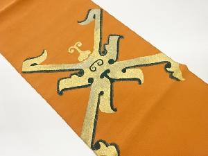 綴れ抽象模様織出し名古屋帯